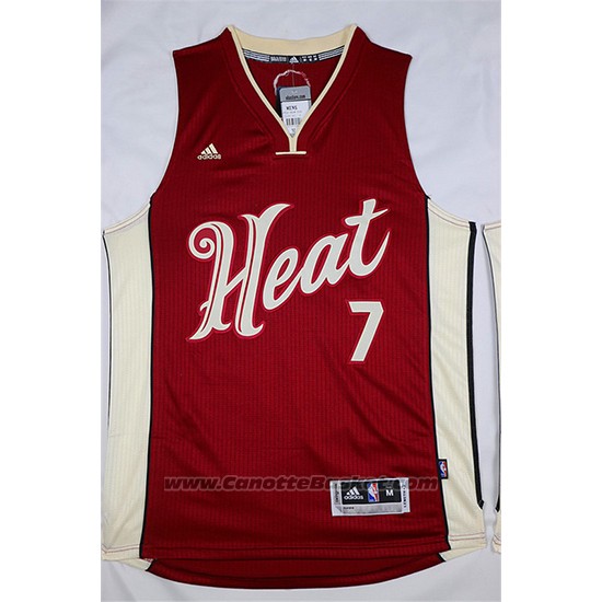 Maglia Natale 2015 Miami Heat Goran Dragic #7 Rosso